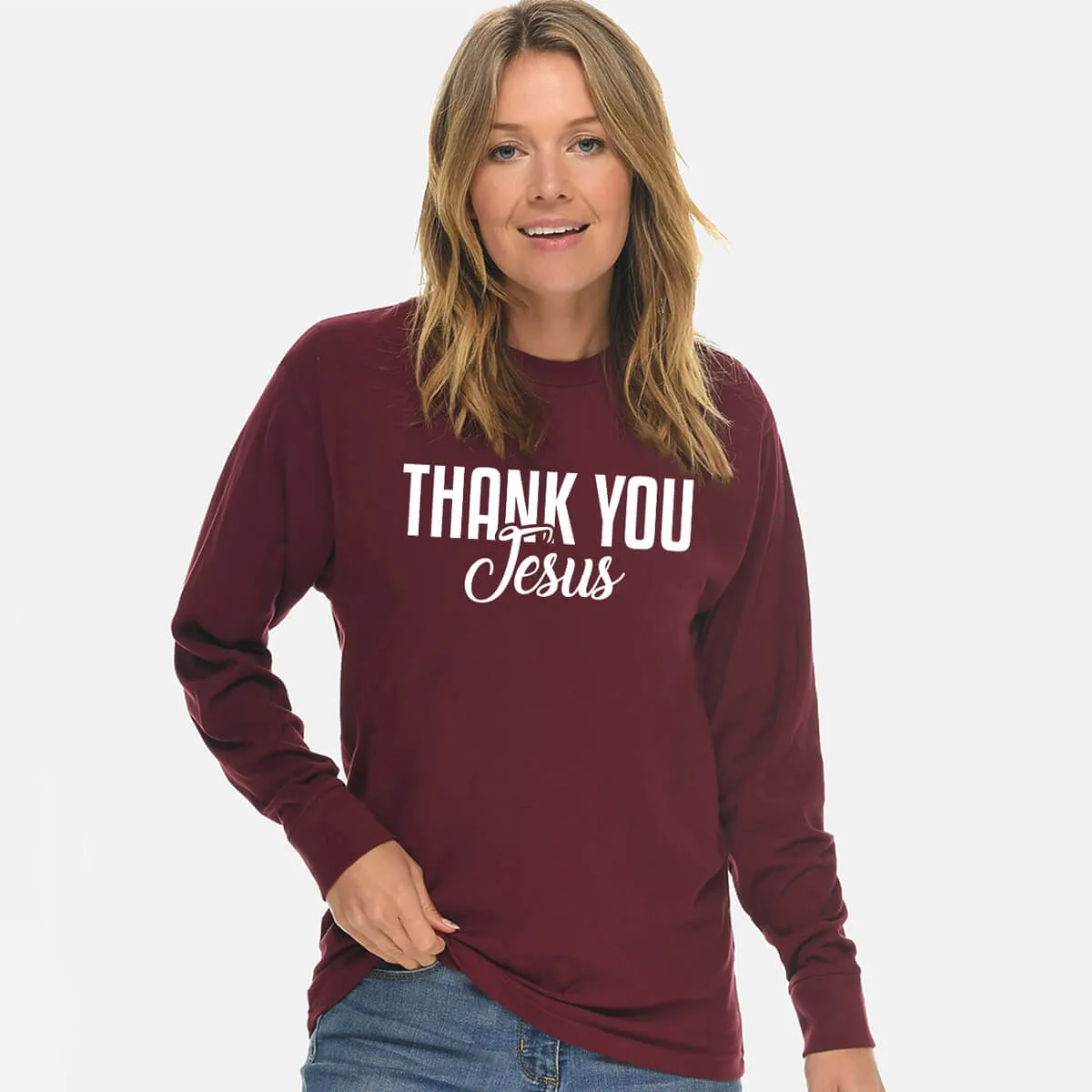 Thank You Jesus Unisex Long Sleeve T Shirt