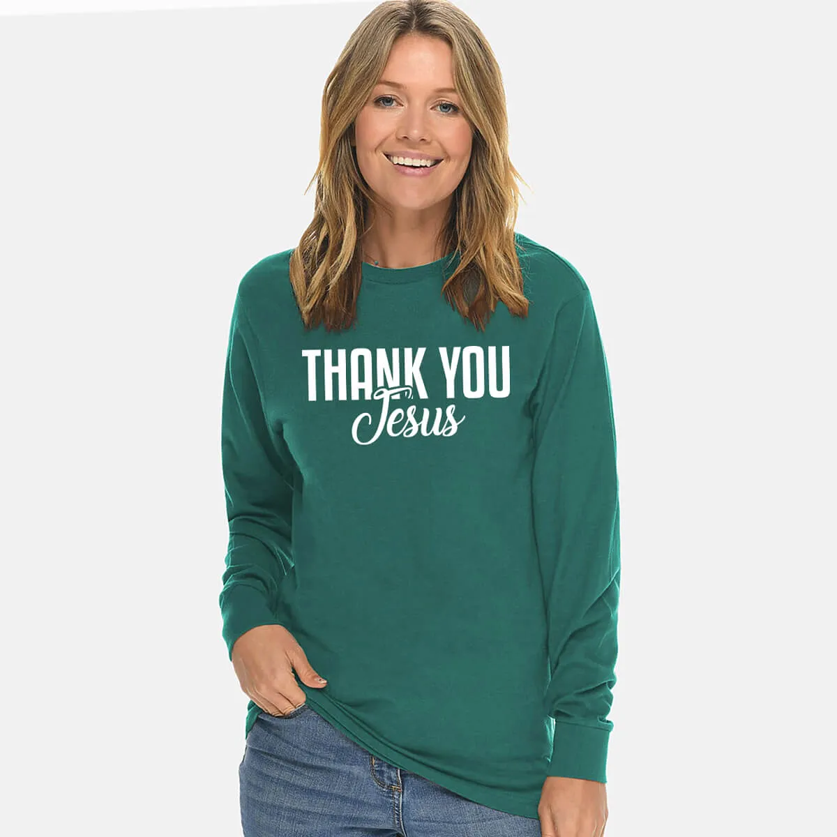 Thank You Jesus Unisex Long Sleeve T Shirt