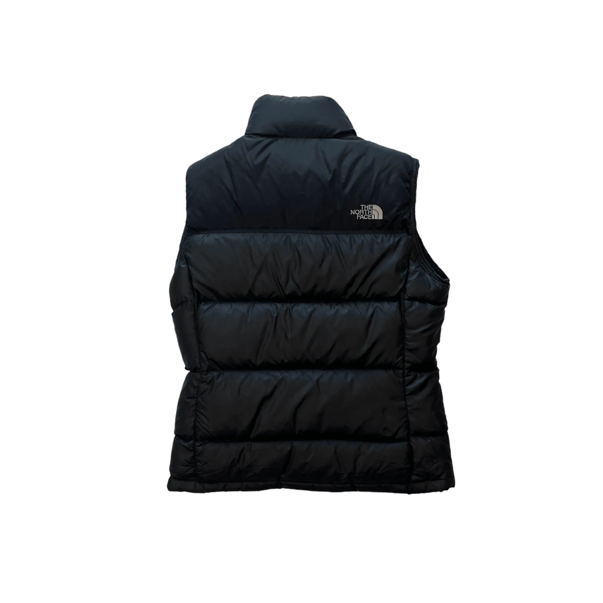 Vintage Black The North Face (TNF) Puffer Gilet - Small