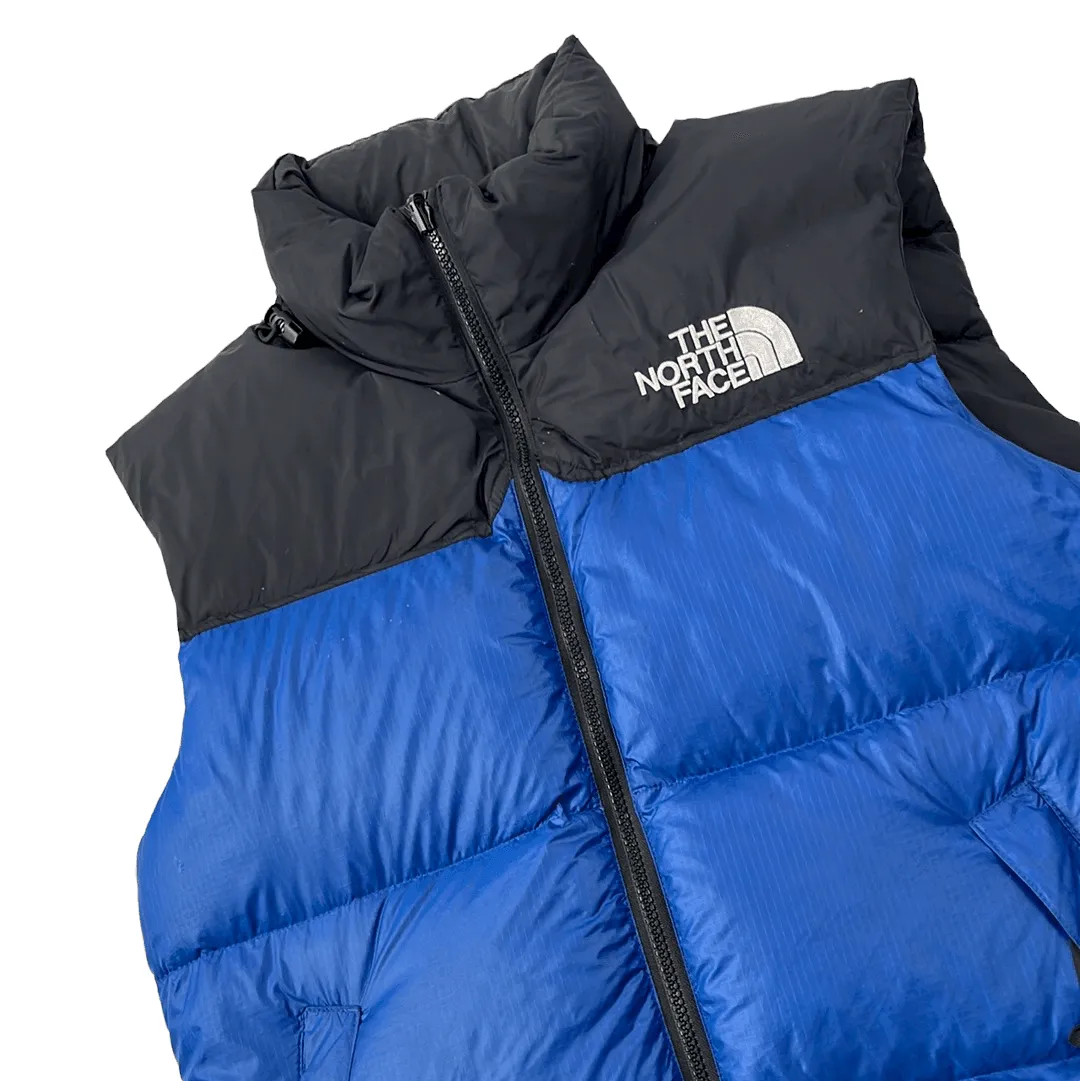 Vintage Blue   Black The North Face (TNF) 700 Puffer Gilet - Small