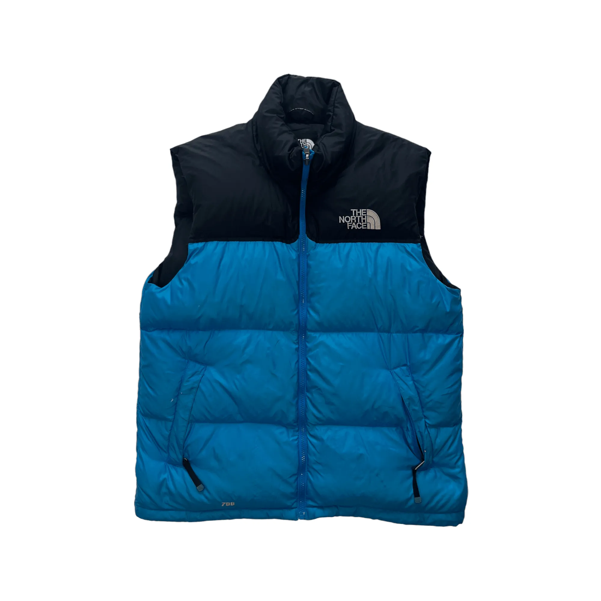 Vintage Blue   Black The North Face (TNF) Puffer Gilet - Extra Large