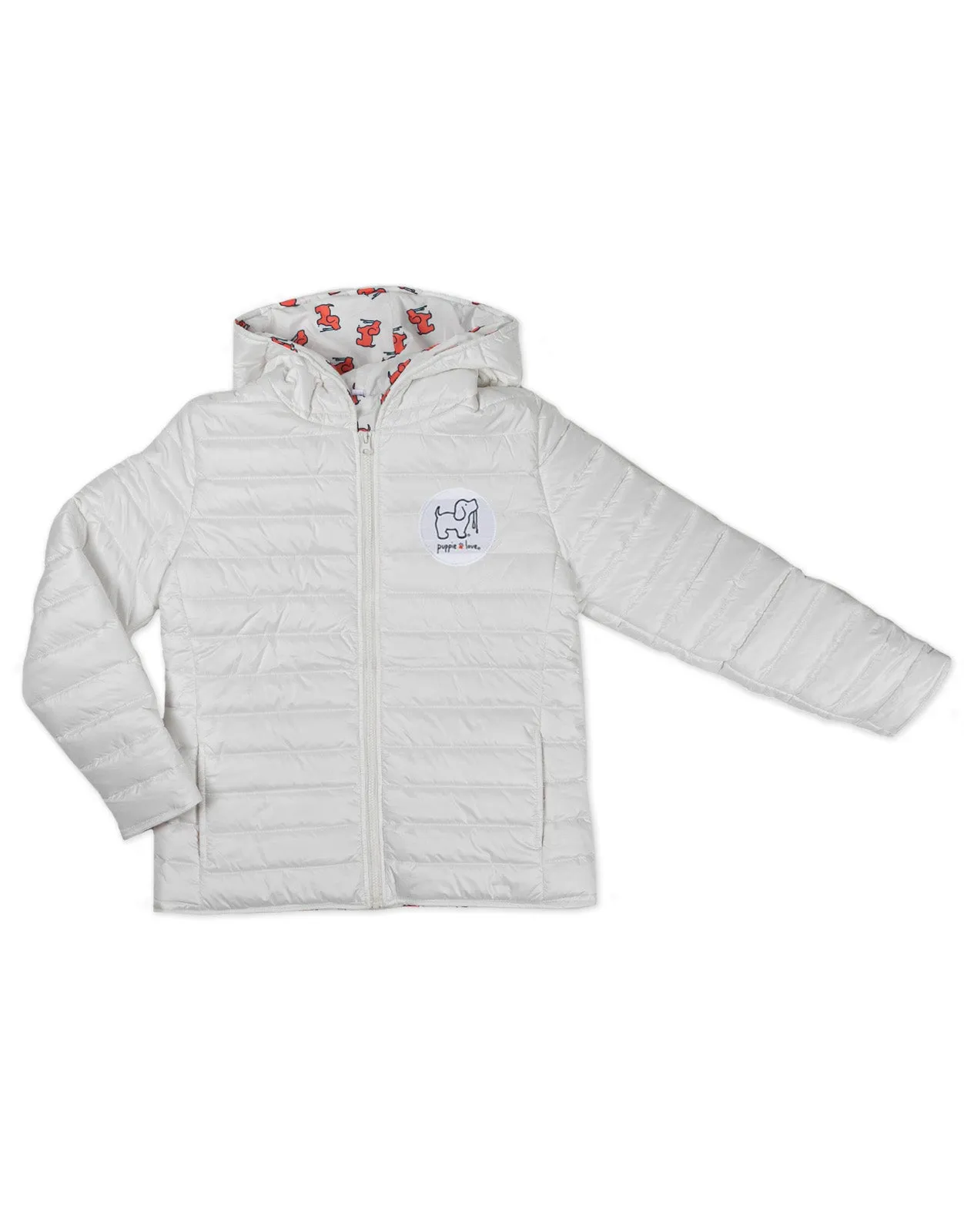 WHITE  PUFFER JACKET