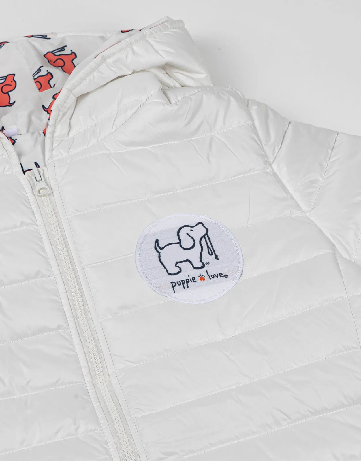 WHITE  PUFFER JACKET