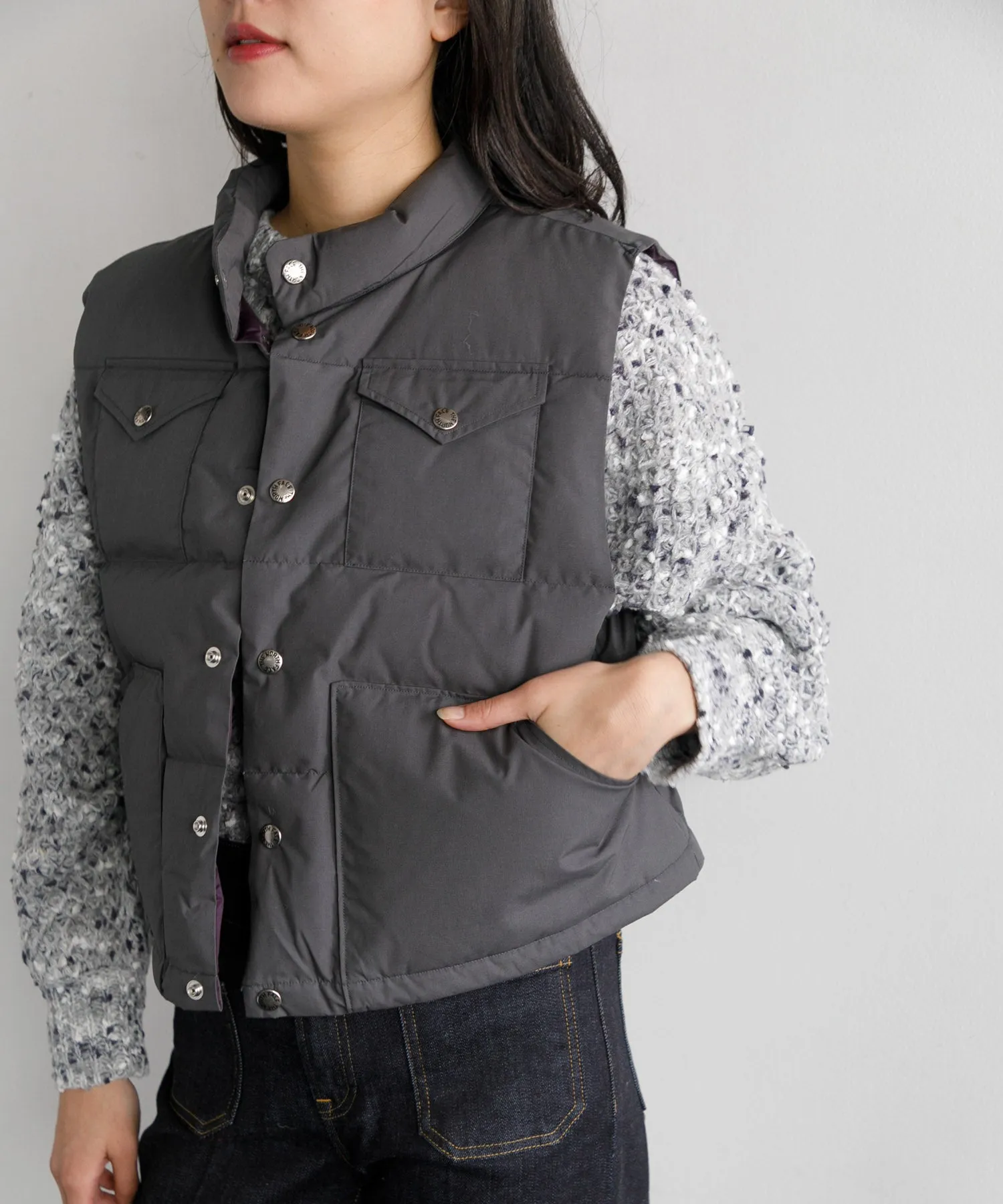 【WOMEN】THE NORTH FACE PURPLE LABEL 65/35 Short Sierra Vest